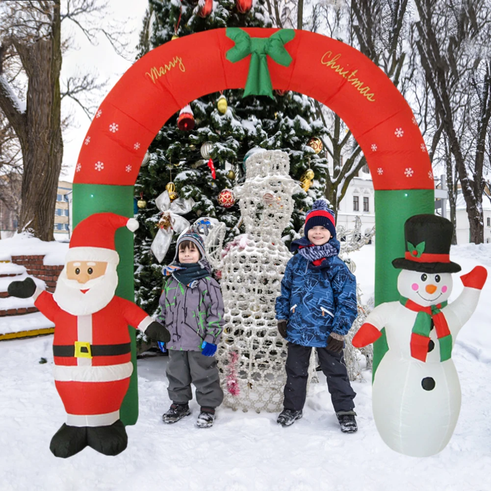 High Christmas Inflatable Archway 3D Cartoon Yards Arch with Santa Claus Snowman for Xmas New Year Party Gift with Blower Garden
High Christmas Inflatable Archway 3D Cartoon Yards Arch with Santa Claus Snowman for Xmas New Year Party Gift with Blower Garden