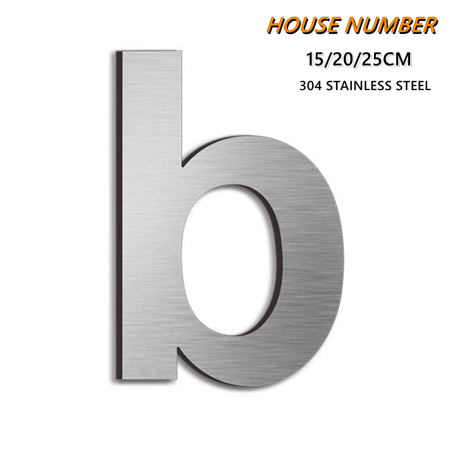 15/20cm Stainless Steel Alphabet a/b/c/d House Number #0-9 Address Sign Huisnummer Outdoor Name Plate Home Numeros Casa
15/20cm Stainless Steel Alphabet a/b/c/d House Number #0-9 Address Sign Huisnummer Outdoor Name Plate Home Numeros Casa