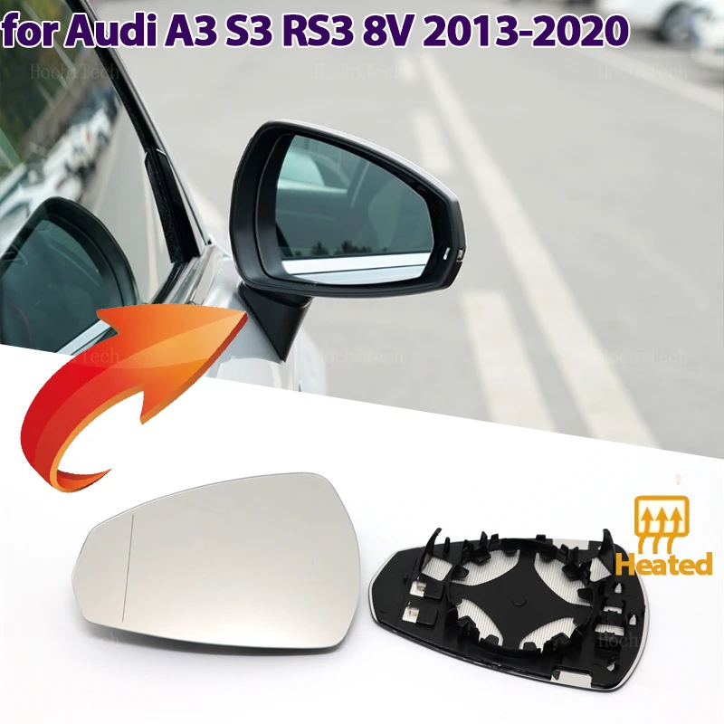 Left & Right Side Mirror Glass Rearview Exterior Wide Angle for Audi A3 S3 RS3 RS A S 3 2013-2020 8V0857535D, 8V0857536D
Left & Right Side Mirror Glass Rearview Exterior Wide Angle for Audi A3 S3 RS3 RS A S 3 2013-2020 8V0857535D, 8V0857536D