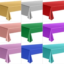 Party Supplies Tablecloth Disposable Easy To Clean Flash Effect Oil-proof Bar Supplies Waterproof Tablecloth Polychromatic