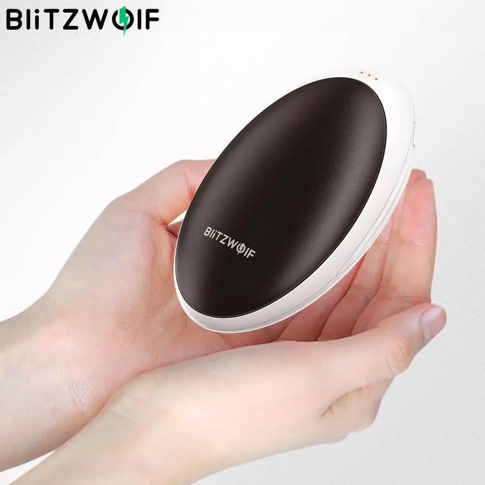 2023New BlitzWolf 5200mAh Rechargeable Hand Warmer Electric Pocket Warmer Double-sided Heating Portable Power Bank for Phone Cha
2023New BlitzWolf 5200mAh Rechargeable Hand Warmer Electric Pocket Warmer Double-sided Heating Portable Power Bank for Phone Cha