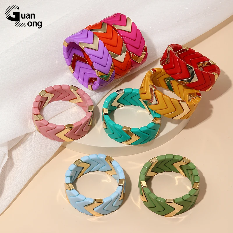 GuanLong Fashion Resin Wide Bracelets for Women Bohemian Adjustable Chain Bracelets & Bangles Charms Multicolor Jewelry Elastic
GuanLong Fashion Resin Wide Bracelets for Women Bohemian Adjustable Chain Bracelets & Bangles Charms Multicolor Jewelry Elastic