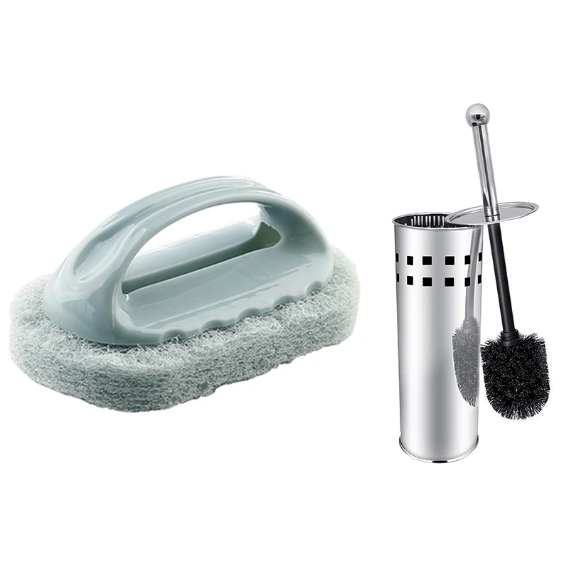 1 Pcs Handle Bath Brush Tile Brush Kitchen Sponge Blue & 1 Pcs Toilet Brush And Holder
1 Pcs Handle Bath Brush Tile Brush Kitchen Sponge Blue & 1 Pcs Toilet Brush And Holder