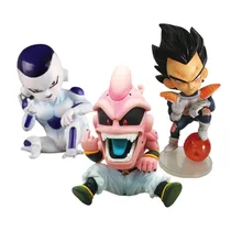 Dragon Ball Z Vegeta Frieza Buu Bad Taste Middle Finger Anime Figure Toys Boo DBZ Action Figures Q Sitting Ver. Model PVC Doll