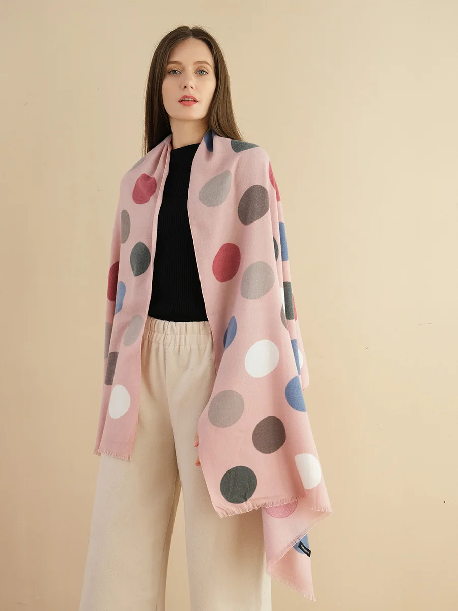New Autumn And Winter Season Women's Warm Scarf Colorful Polka Dot Color Mosaic Outer Scarf Women's Luxury Shawl
New Autumn And Winter Season Women's Warm Scarf Colorful Polka Dot Color Mosaic Outer Scarf Women's Luxury Shawl
