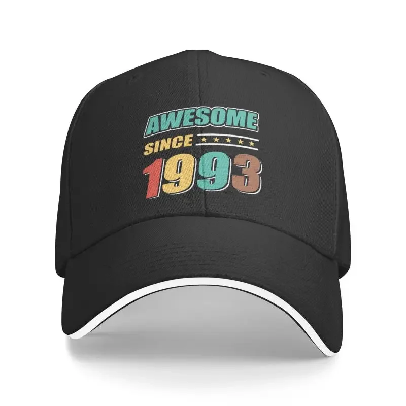 

Custom Awesome Since 1993 Baseball Cap Hip Hop Men Women's Adjustable Dad Hat Autumn