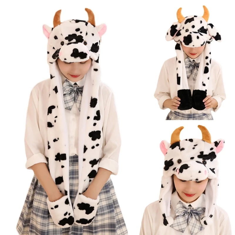 Cute Plush Hat Funny Novelty Plush Cow Animal Earflap Photo Props Dress Up Cosplay Halloween Party Costume Headgear
Cute Plush Hat Funny Novelty Plush Cow Animal Earflap Photo Props Dress Up Cosplay Halloween Party Costume Headgear