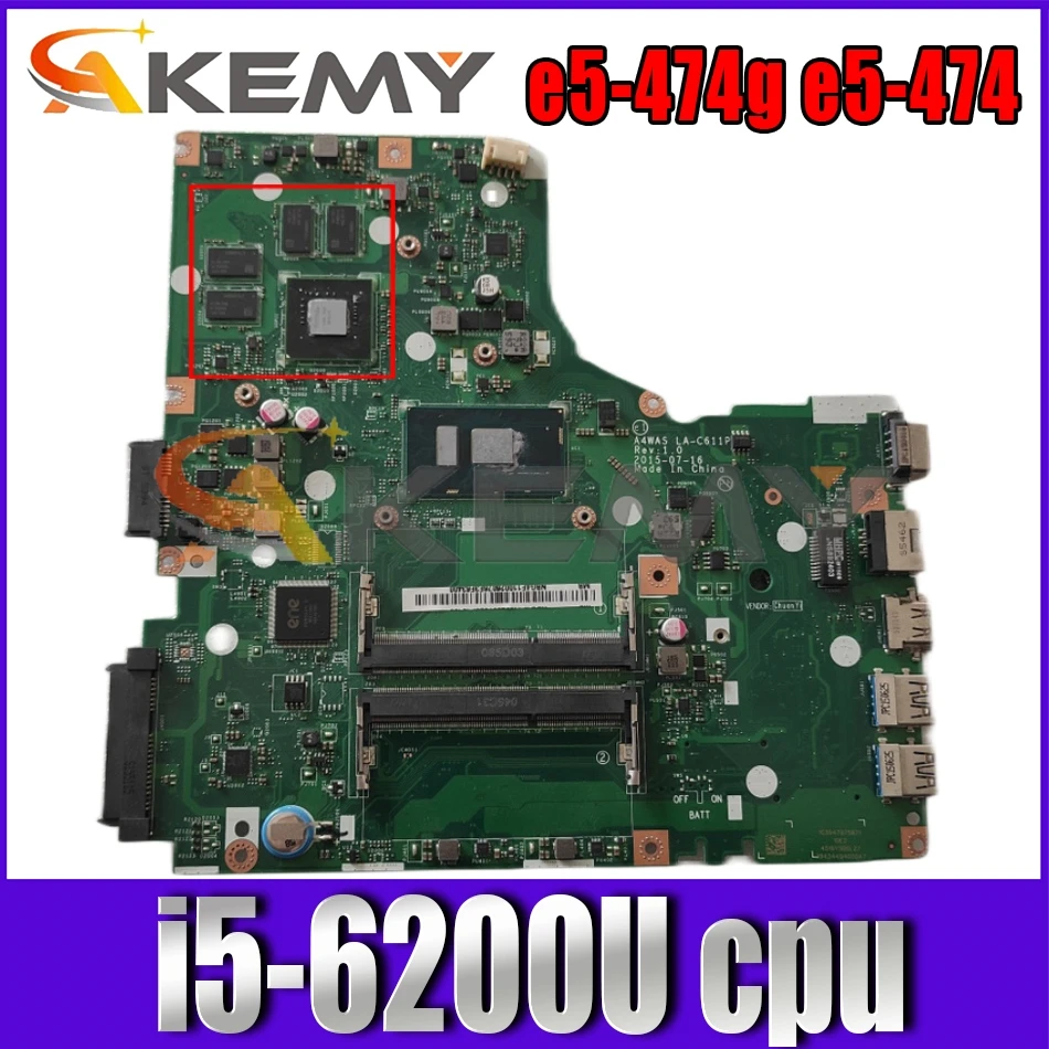 Материнская плата для ноутбука AKEMY, для acer e5-474g Φ, A4WAS e5-474 SR2EY, Полная работа материнской платы
Материнская плата для ноутбука AKEMY, для acer e5-474g Φ, A4WAS e5-474 SR2EY, Полная работа материнской платы