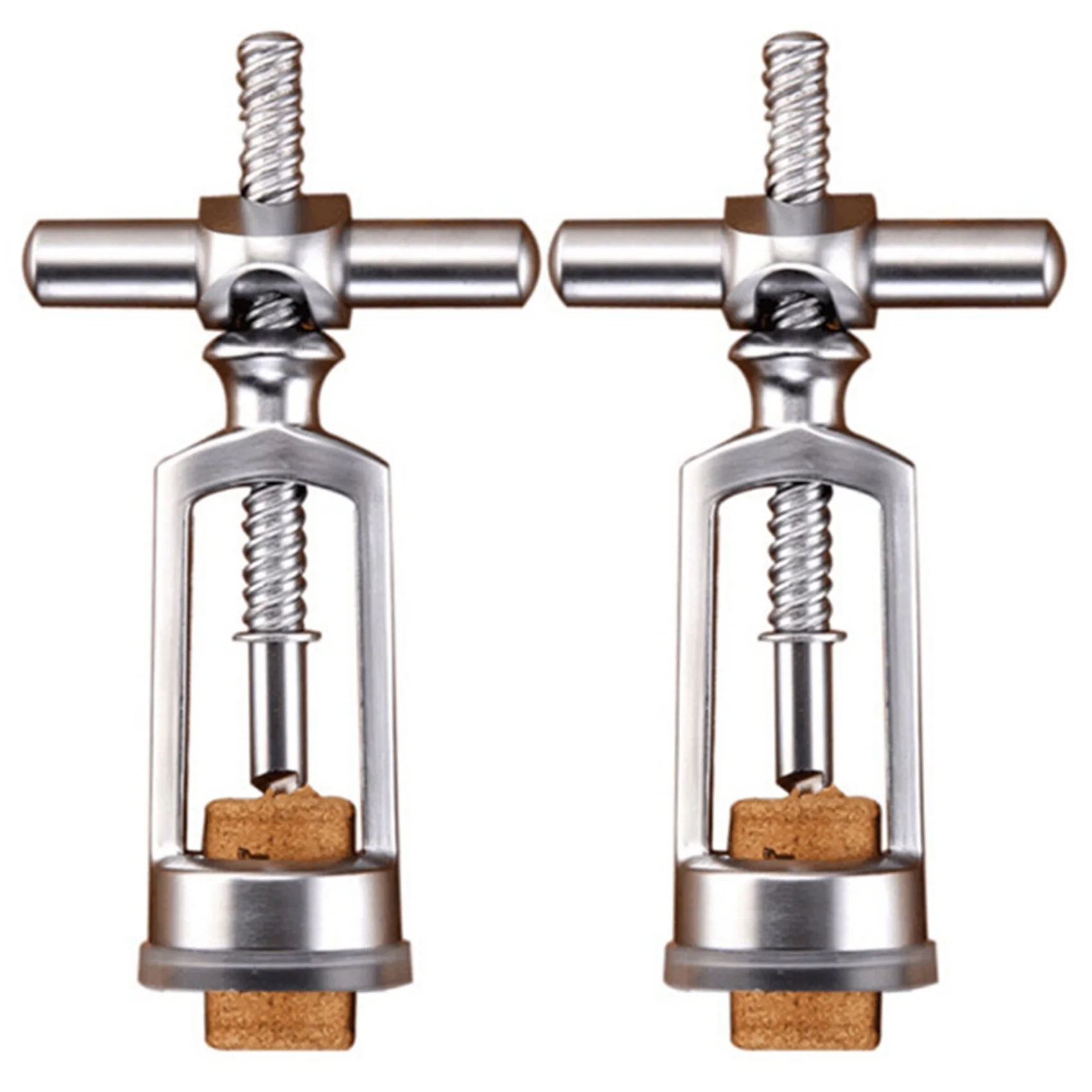 

2X Zinc Alloy Wine Bottle Opener Corkscrew Design Corkscrew for Bar Tools Gift Wine Stopper