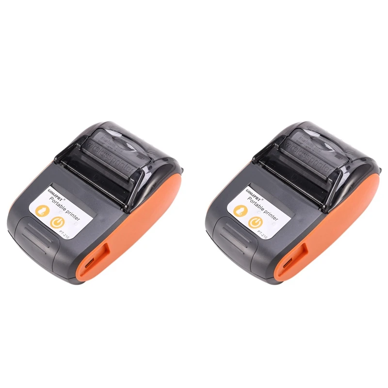 2X Goojprt Pt210 58mm Bluetooth Thermal Printer Portable Wireless Receipt Machine for Windows Android Ios EU Plug
2X Goojprt Pt210 58mm Bluetooth Thermal Printer Portable Wireless Receipt Machine for Windows Android Ios EU Plug