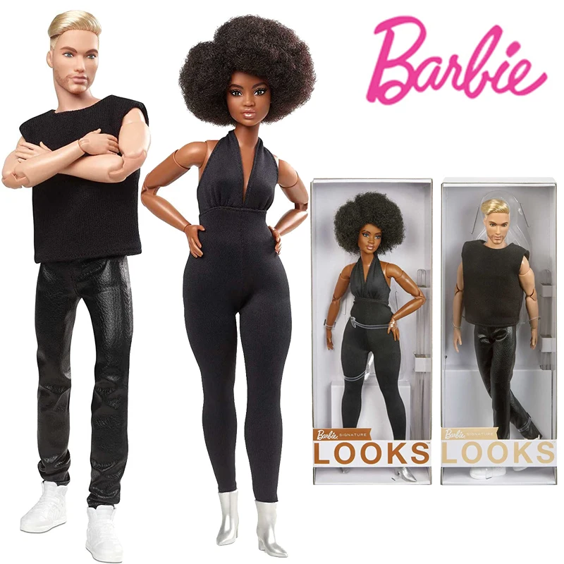 

Barbie GXB28 Signature See Pop Fully Moving Explosive Hair In Black Onepiece Pak Barbie Look Ken Collectors Collectible Poison