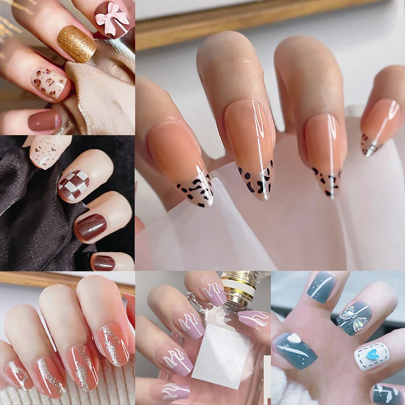 24pc Pink Border Wear Short Paragraph Fashion Manicure Patch False Nail Full Cover Wearable Coffin Fake Nail Matte Ballerina Art
24pc Pink Border Wear Short Paragraph Fashion Manicure Patch False Nail Full Cover Wearable Coffin Fake Nail Matte Ballerina Art