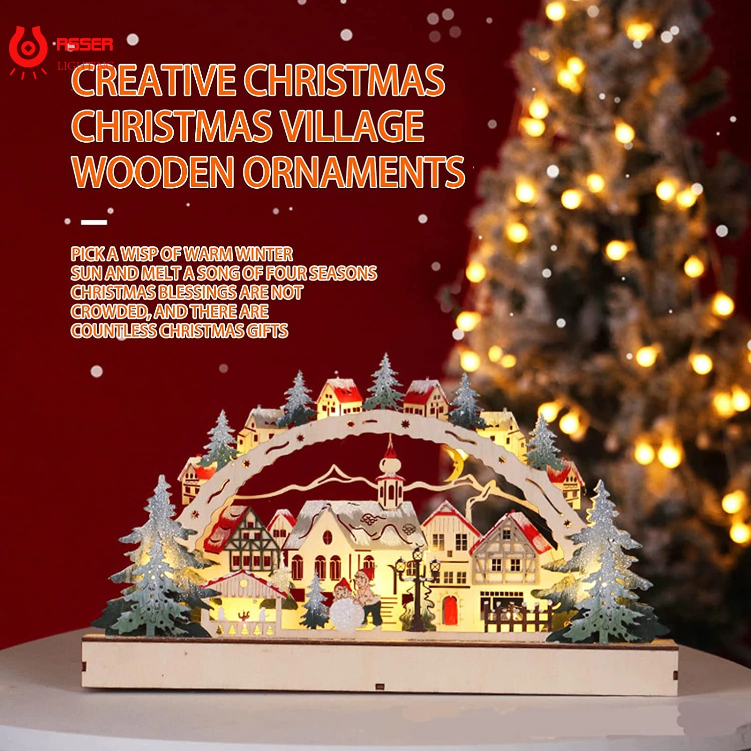 RSSER Christmas Table Decorative Lamp DIY Houses Night Light Xmas Ornament Forest LED Light String Christmas Valentine's Gift 
RSSER Christmas Table Decorative Lamp DIY Houses Night Light Xmas Ornament Forest LED Light String Christmas Valentine's Gift