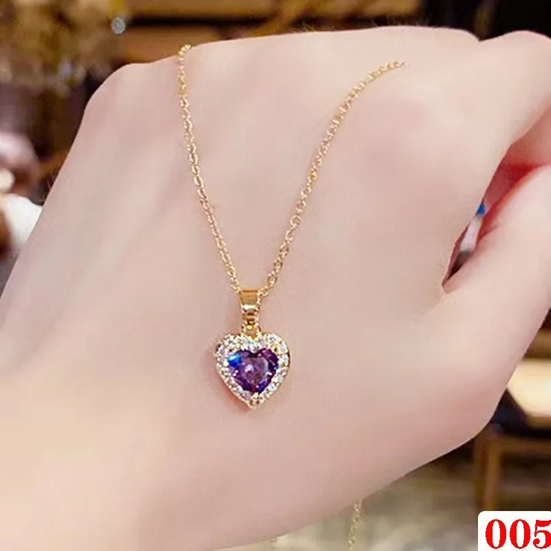 2023 Network Red New Austrian Crystal Pendant Necklace Gift for Girlfriend Love Eternal Fashion Jewelry Chain
2023 Network Red New Austrian Crystal Pendant Necklace Gift for Girlfriend Love Eternal Fashion Jewelry Chain