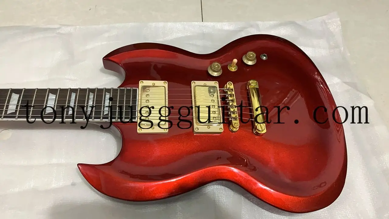 Shop SG Diablo Guitar Double Cutaway Metallic Red Electric Guitar Contour Shaped Body,Keystone Grover Tuners,Gold Hardware
Shop SG Diablo Guitar Double Cutaway Metallic Red Electric Guitar Contour Shaped Body,Keystone Grover Tuners,Gold Hardware