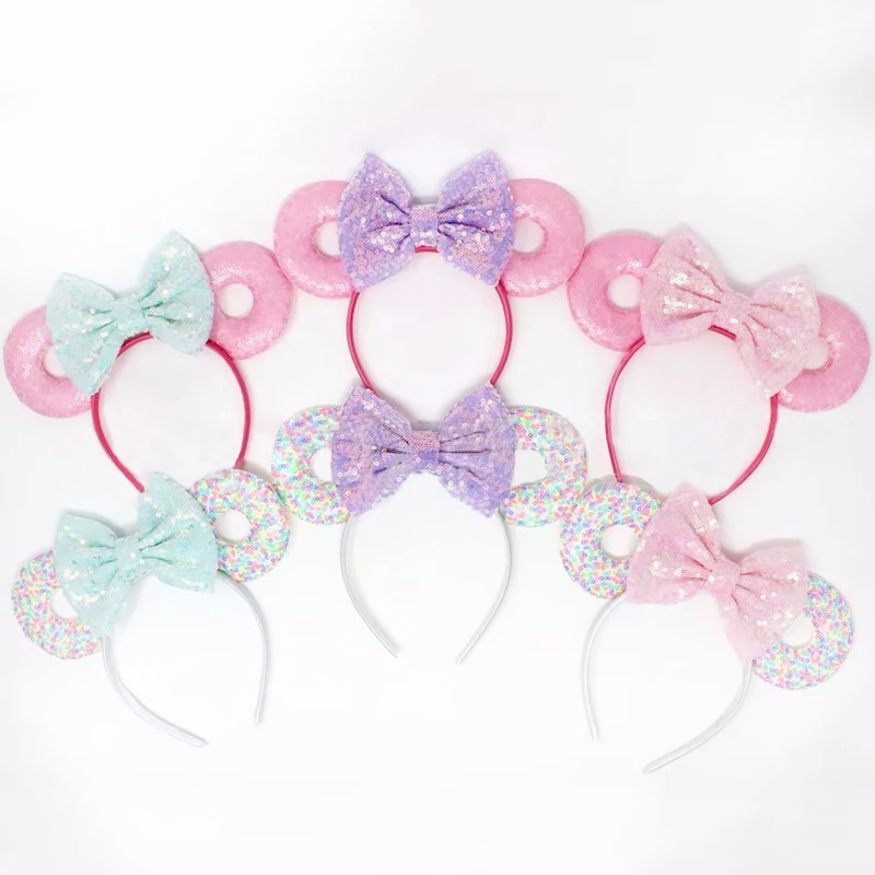 Baby Hairband Girl Mouse Ear Doughnut Headdress Women Sequin Bowknot Hair Ornament Child Amusement Park Decorative Hair Band
Baby Hairband Girl Mouse Ear Doughnut Headdress Women Sequin Bowknot Hair Ornament Child Amusement Park Decorative Hair Band