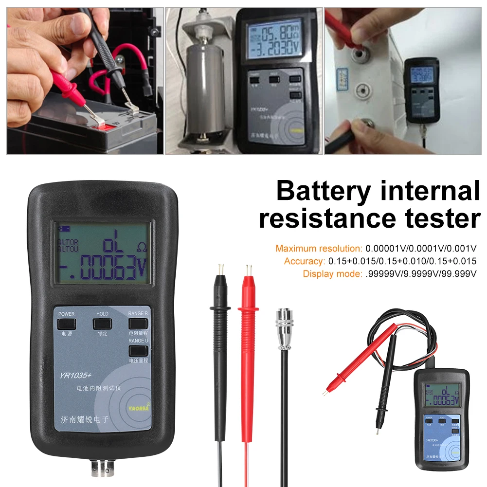 4Wire YR1035+/YR1030+ Internal Resistance Tester High Accuracy Lithium Battery Internal Resistance Test Instrument Battery Teste
4Wire YR1035+/YR1030+ Internal Resistance Tester High Accuracy Lithium Battery Internal Resistance Test Instrument Battery Teste