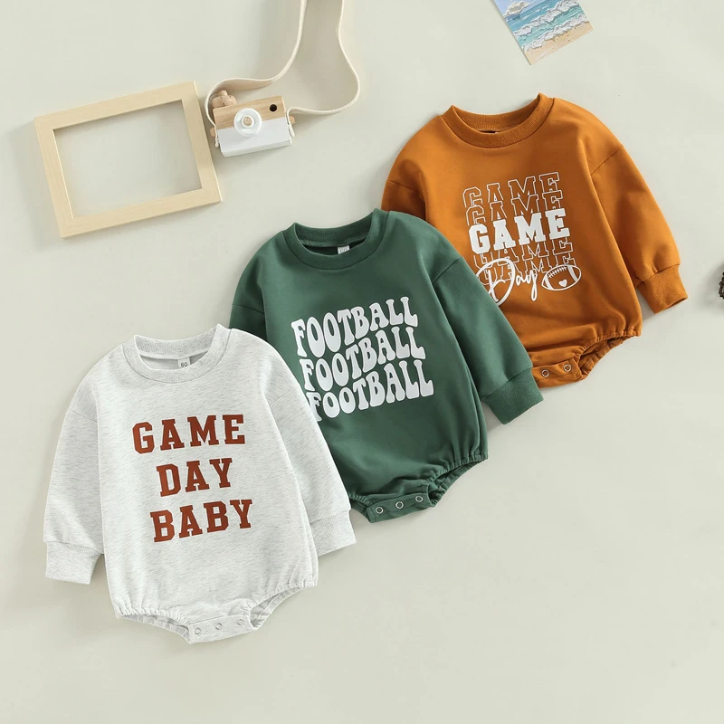 Infant Baby Boy Girl Clothing Funny Letter Sweatshirt Romper Bodysuit Fall Spring Long Sleeve Jumpsuits Outfit Cute Clothes
Infant Baby Boy Girl Clothing Funny Letter Sweatshirt Romper Bodysuit Fall Spring Long Sleeve Jumpsuits Outfit Cute Clothes