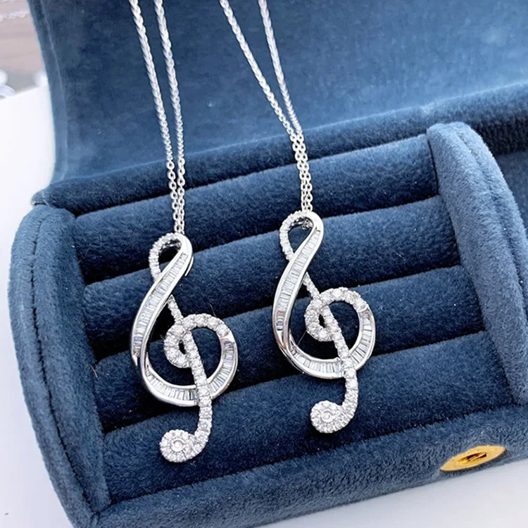 New Fashion All-match Elegant Pendant 35th Note Imitation Moissanite Necklace Female Temperament Art High-quality Jewelry
New Fashion All-match Elegant Pendant 35th Note Imitation Moissanite Necklace Female Temperament Art High-quality Jewelry