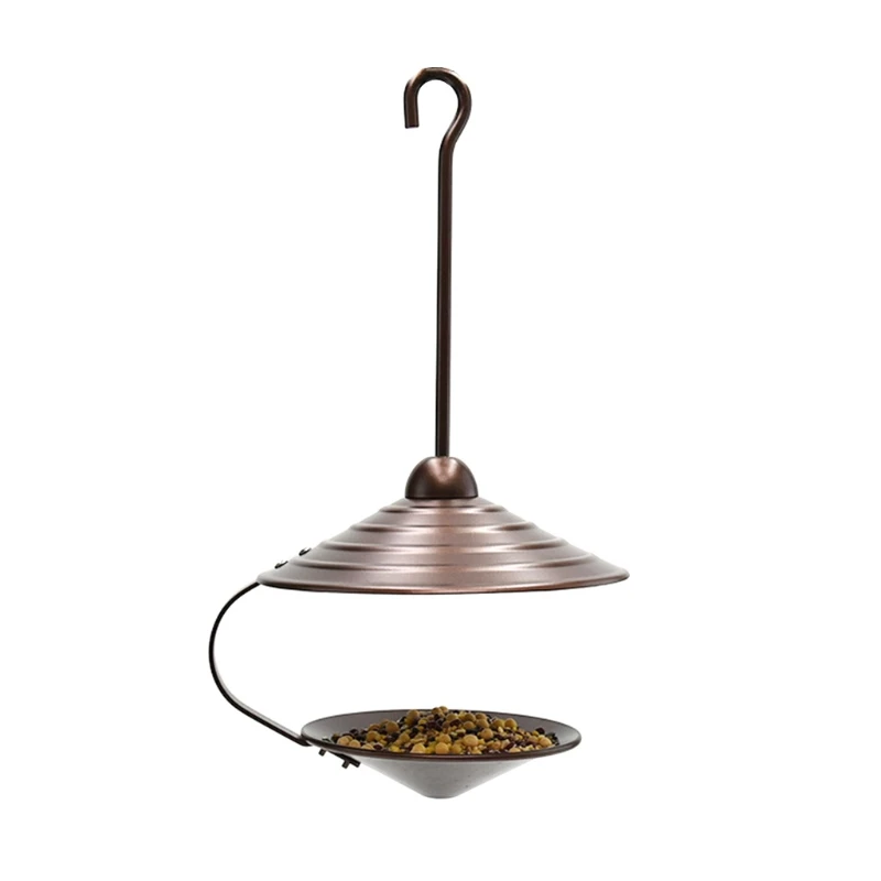 67JE Bird Feeder Hanging Seed Tray Metal Wild Bird Feeder Anti Rust Food Dish for Outside Garden Backyard Decoration
67JE Bird Feeder Hanging Seed Tray Metal Wild Bird Feeder Anti Rust Food Dish for Outside Garden Backyard Decoration