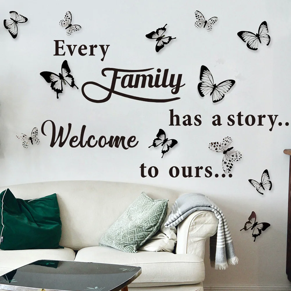 Large DIY Creative Wall Sticker Family Wall Quotes Decal Wall Stickers +12 Butterflies Home Art Decor Bedroom Home Decor
Large DIY Creative Wall Sticker Family Wall Quotes Decal Wall Stickers +12 Butterflies Home Art Decor Bedroom Home Decor