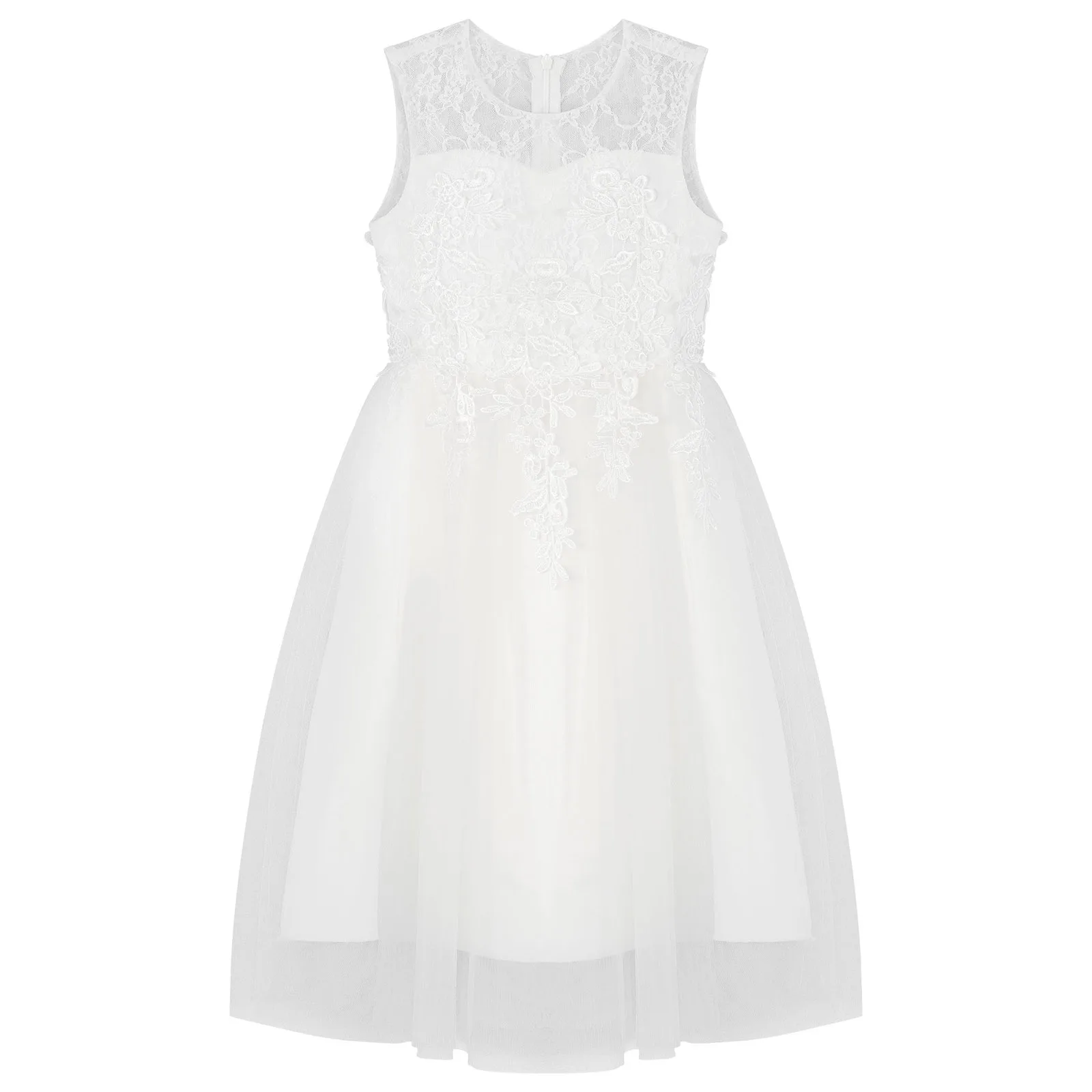 Kids Girls Elegant Guipure Lace Party Dress Sleeveless Round Neck See through Tulle Dress for Wedding Christmas Princess dress
Kids Girls Elegant Guipure Lace Party Dress Sleeveless Round Neck See through Tulle Dress for Wedding Christmas Princess dress