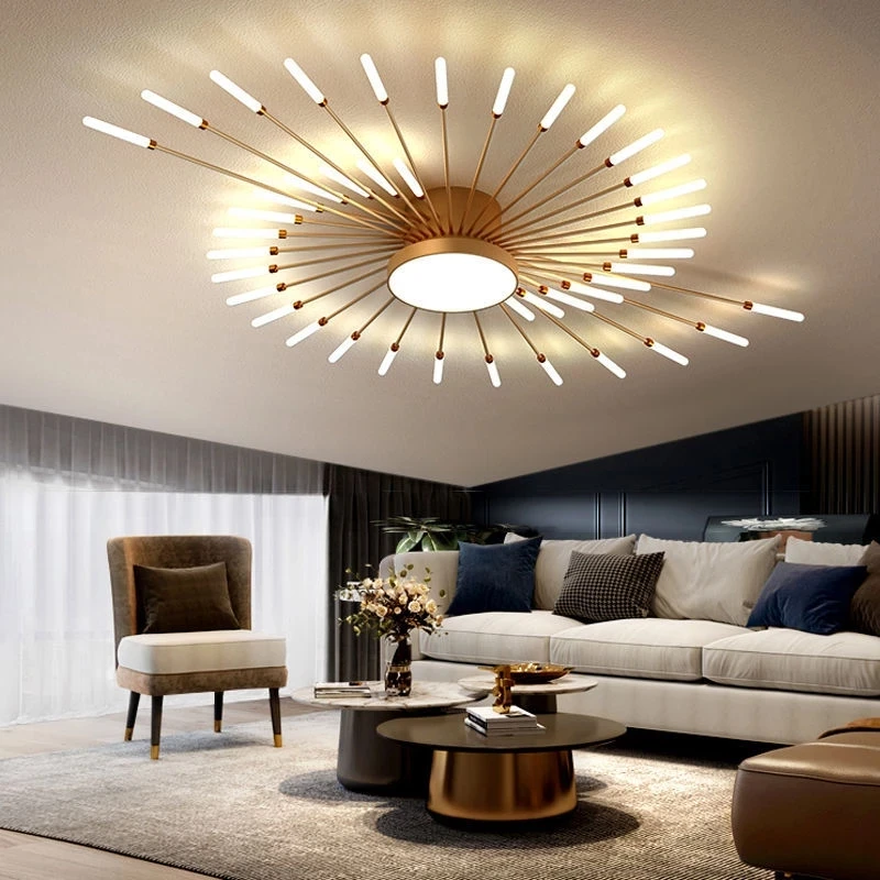 Fireworks LED Chandelier for Living Room Bedroom Ceiling Lamps Modern Black/Gold Ceiling Light Restaurant Home Decor Luminaire
Fireworks LED Chandelier for Living Room Bedroom Ceiling Lamps Modern Black/Gold Ceiling Light Restaurant Home Decor Luminaire