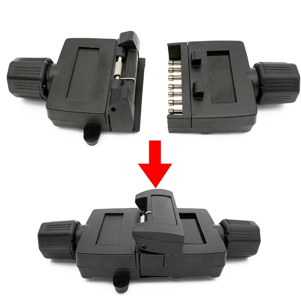 7 Pin Flat Trailer Plug Male & Female Socket Set Caravan Boat Adaptor Connector 12V DC For Caravan Truck RV Boat Trailer
7 Pin Flat Trailer Plug Male & Female Socket Set Caravan Boat Adaptor Connector 12V DC For Caravan Truck RV Boat Trailer