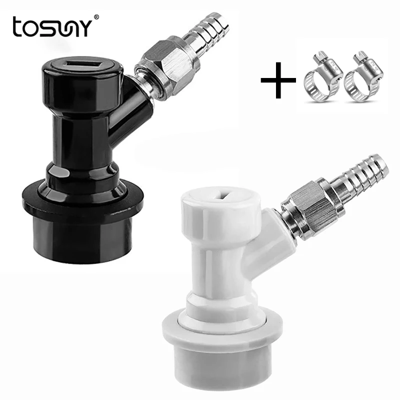 Home Brew Ball Lock Disconnect Set Ball Lock Keg Fittings with MFL Thread Swivel Nuts Stainless Steel 1/4" Liquid & Gas Barbs
Home Brew Ball Lock Disconnect Set Ball Lock Keg Fittings with MFL Thread Swivel Nuts Stainless Steel 1/4" Liquid & Gas Barbs