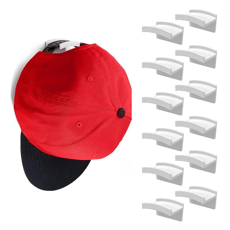 White Adhesive Hat Hooks For Wall (13-Pcs) - Minimalist Hat Rack Design, No Drilling, Strong Hold Hat Hangers For Closet
White Adhesive Hat Hooks For Wall (13-Pcs) - Minimalist Hat Rack Design, No Drilling, Strong Hold Hat Hangers For Closet