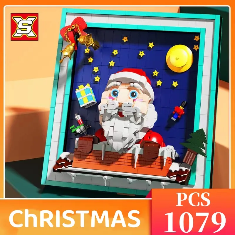 New Santa Claus Winter Christmas Photo Frame Building Blocks Famous Painting Bricks Home Decoration Model Assembly Toys Kid Gift
New Santa Claus Winter Christmas Photo Frame Building Blocks Famous Painting Bricks Home Decoration Model Assembly Toys Kid Gift