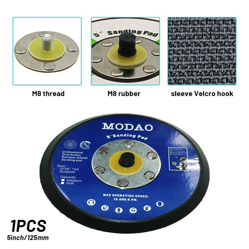 5in 125mm DA Polish Polishing Plate Abrasives Backing Plate Hook And Loop Sanding Pad With M14 Thread For Random Orbital Sander
5in 125mm DA Polish Polishing Plate Abrasives Backing Plate Hook And Loop Sanding Pad With M14 Thread For Random Orbital Sander