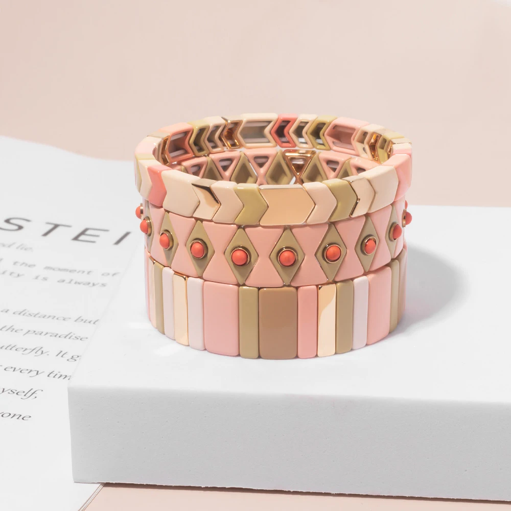 BEUTIFOR Women's Friendship Bracelet Jewelry Enamel Bracelet Rainbow Irregular Color Rectangular Men's And Women's Bracelet
BEUTIFOR Women's Friendship Bracelet Jewelry Enamel Bracelet Rainbow Irregular Color Rectangular Men's And Women's Bracelet