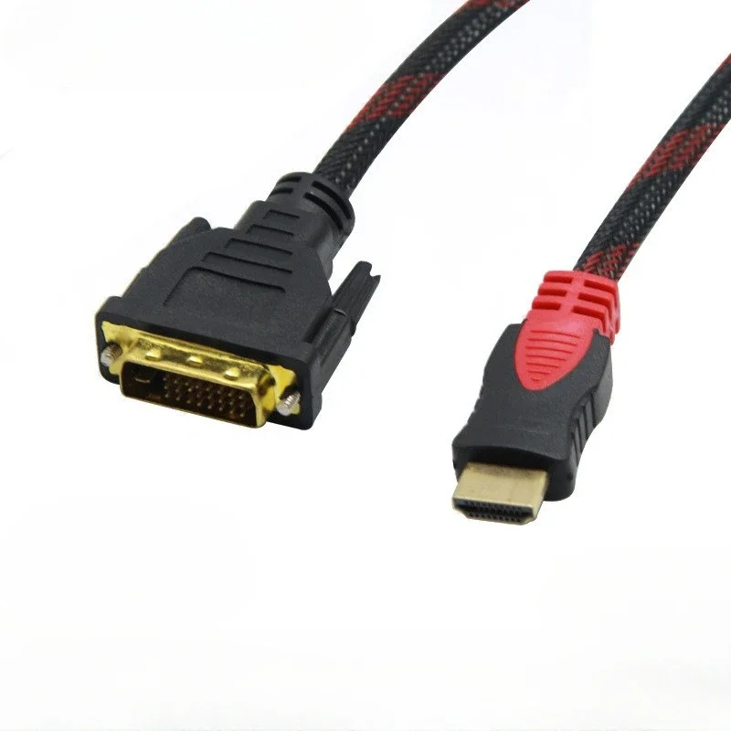 

High Speed DVI Cable 1M,1.8M,2M,3M Gold Plated Plug Male-Male DVI TO DVI kable 1080p for LCD DVD HDTV XBOX dvi cable