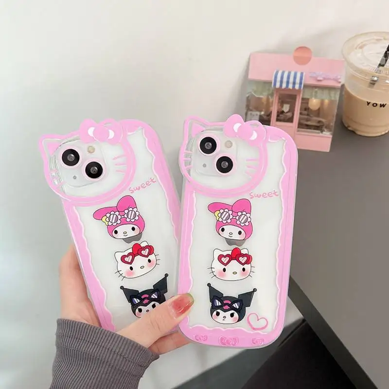 BANDAI Cat Head Cute Cartoon Hello Kitty Kuromi Melody Phone Case for iPhone X XR XS 7 8 Plus 11 12 13 pro MAX 13mini cover
BANDAI Cat Head Cute Cartoon Hello Kitty Kuromi Melody Phone Case for iPhone X XR XS 7 8 Plus 11 12 13 pro MAX 13mini cover