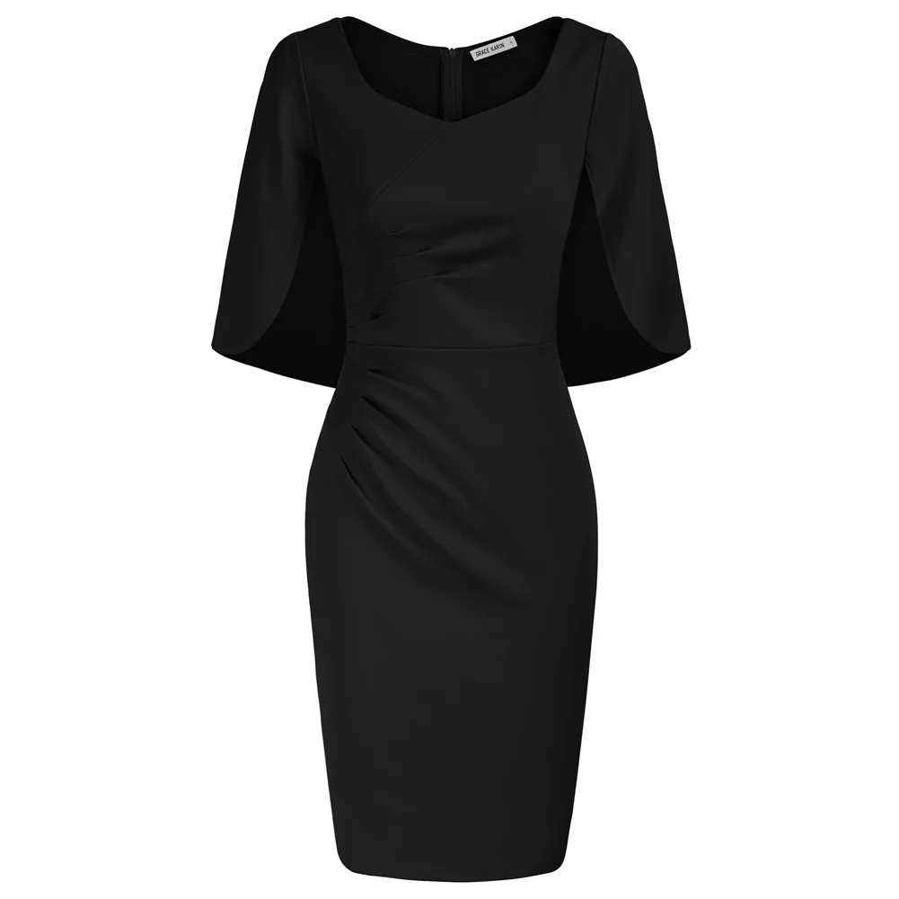 GK Bodycon Dress For Women Ruched Party Dress Cape Shoulder 1/2 Drape Sleeve Square Neck Summer New Evening Dresses
GK Bodycon Dress For Women Ruched Party Dress Cape Shoulder 1/2 Drape Sleeve Square Neck Summer New Evening Dresses