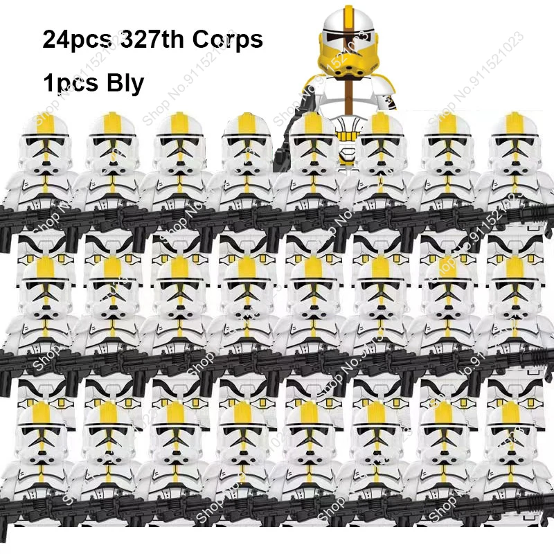 Disney 25pcs New Commander Cody with Clone 327th Corps Troopers Building Blocks Bricks Star Action Figure Wars Toys Kids Gifts
Disney 25pcs New Commander Cody with Clone 327th Corps Troopers Building Blocks Bricks Star Action Figure Wars Toys Kids Gifts