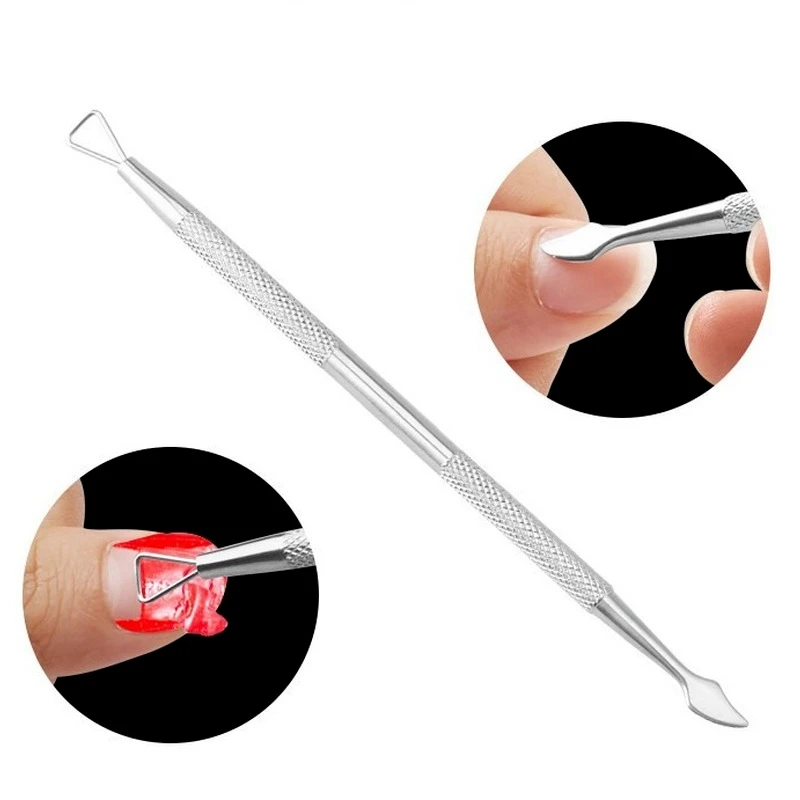 UV Gel Polish Remover Culticle Pusher Stainless Steel Manicure Nail Art Tool Stick Rod Pusher Cleaner for Removing Gel Varnish
UV Gel Polish Remover Culticle Pusher Stainless Steel Manicure Nail Art Tool Stick Rod Pusher Cleaner for Removing Gel Varnish