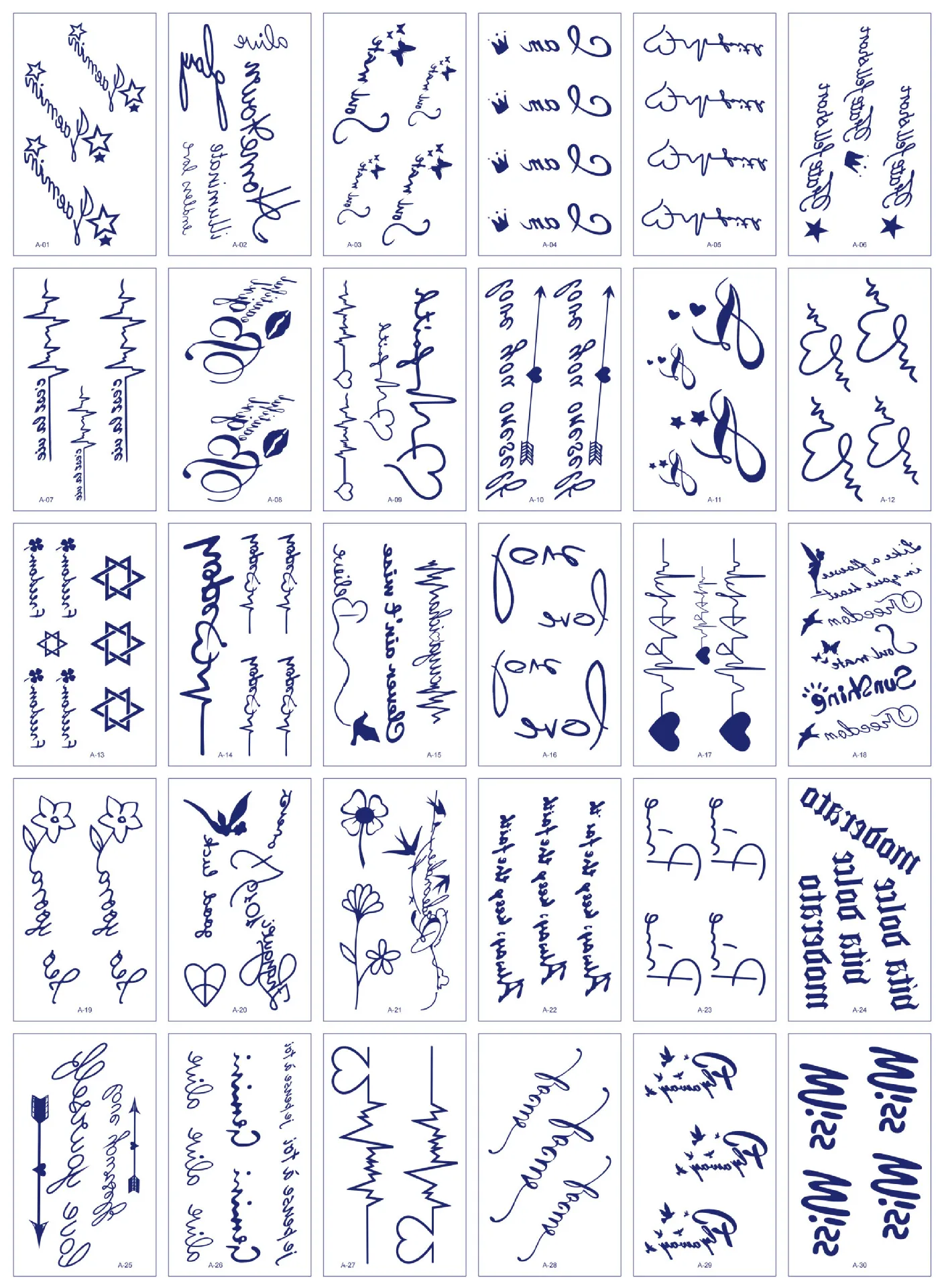 30Pcs Juice Waterproof Temporary Tattoo Stickers Letters Miss Love Heart Butterfly Fake Tatoos Body Arm Chest Art Ins Hot
30Pcs Juice Waterproof Temporary Tattoo Stickers Letters Miss Love Heart Butterfly Fake Tatoos Body Arm Chest Art Ins Hot