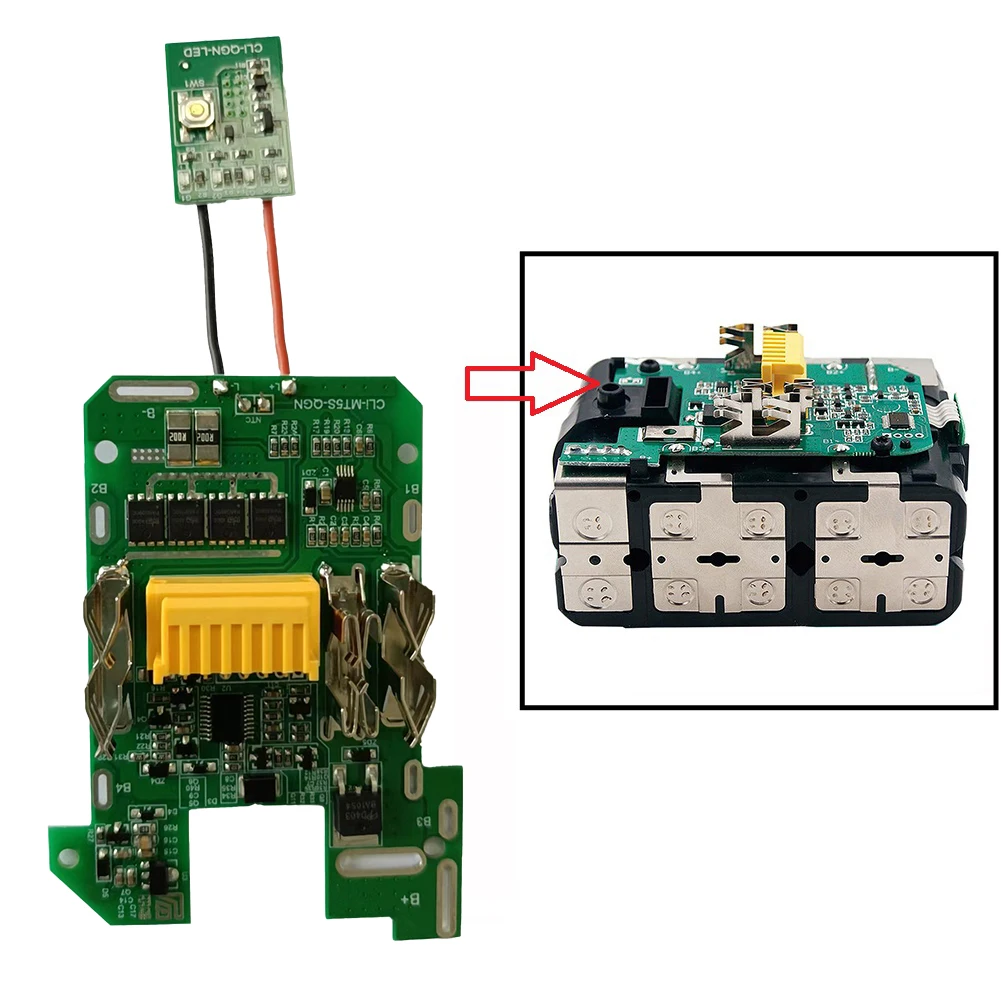 1 X Battery Indicator Circuit Board Factory Workshop BL1830 Charging Protection Fitings Replacement For Makita 18V
1 X Battery Indicator Circuit Board Factory Workshop BL1830 Charging Protection Fitings Replacement For Makita 18V