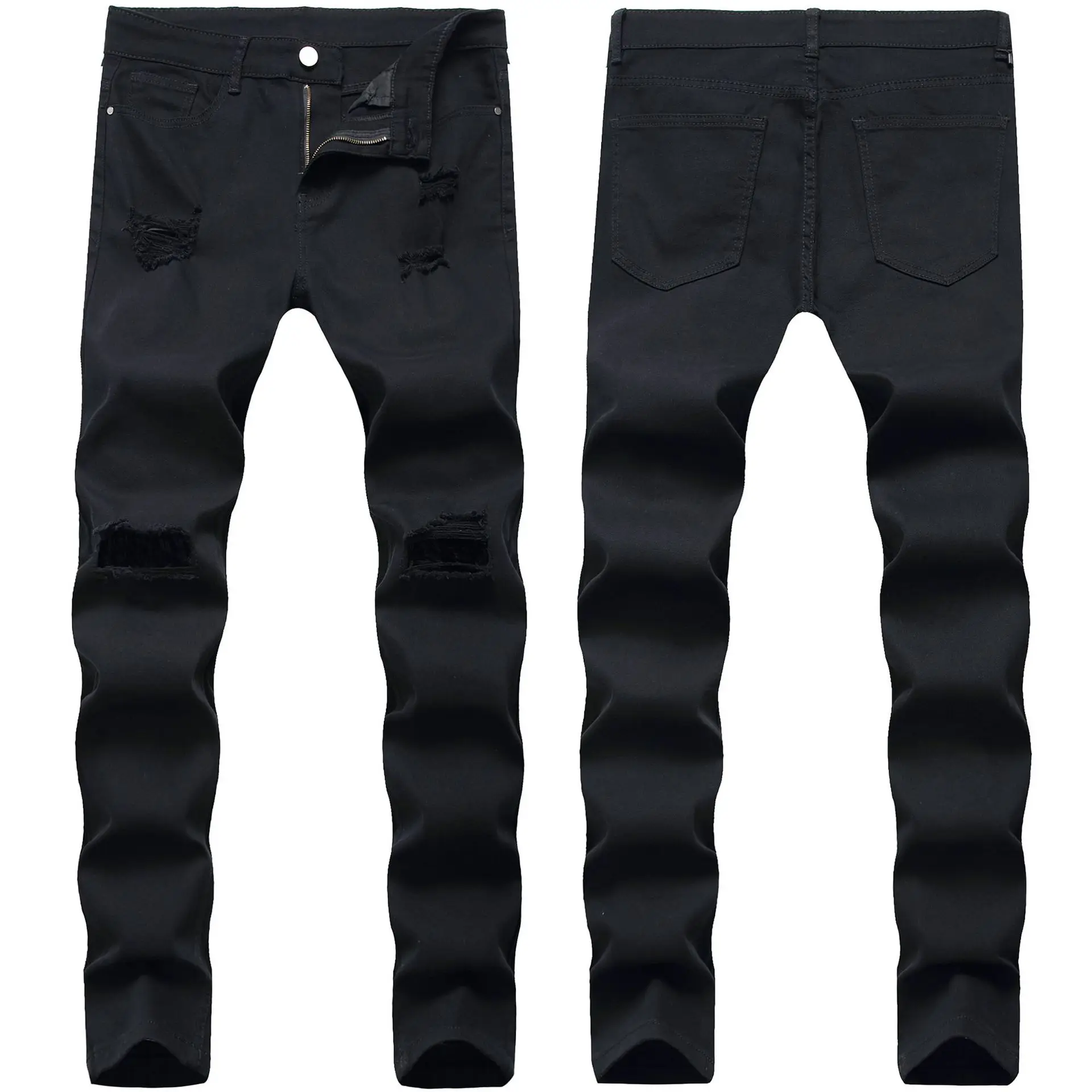 New Style Feet Men's Fashion Flow Stretch Slim Hole Black Jeans Fashion Mens Pants Jeans Casual Skinny Ripped Biker Denim Pants
New Style Feet Men's Fashion Flow Stretch Slim Hole Black Jeans Fashion Mens Pants Jeans Casual Skinny Ripped Biker Denim Pants