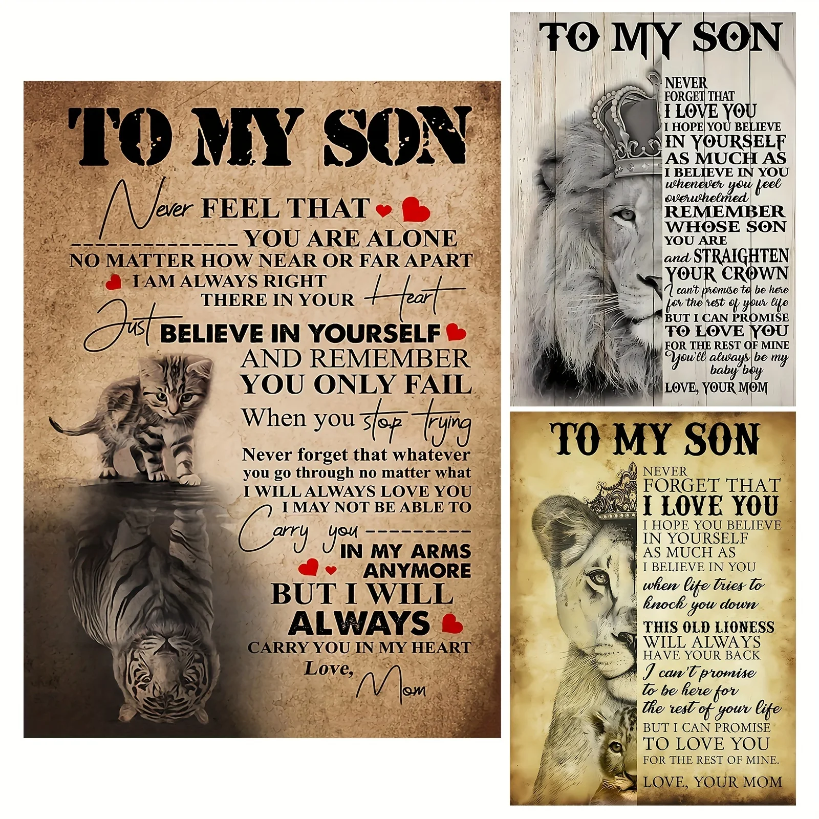 To My Son-Never Forget That I Love You" Motivational Family Wall Art Inspirational Keepsake For Any Son, Great Graduation Gift
To My Son-Never Forget That I Love You" Motivational Family Wall Art Inspirational Keepsake For Any Son, Great Graduation Gift
