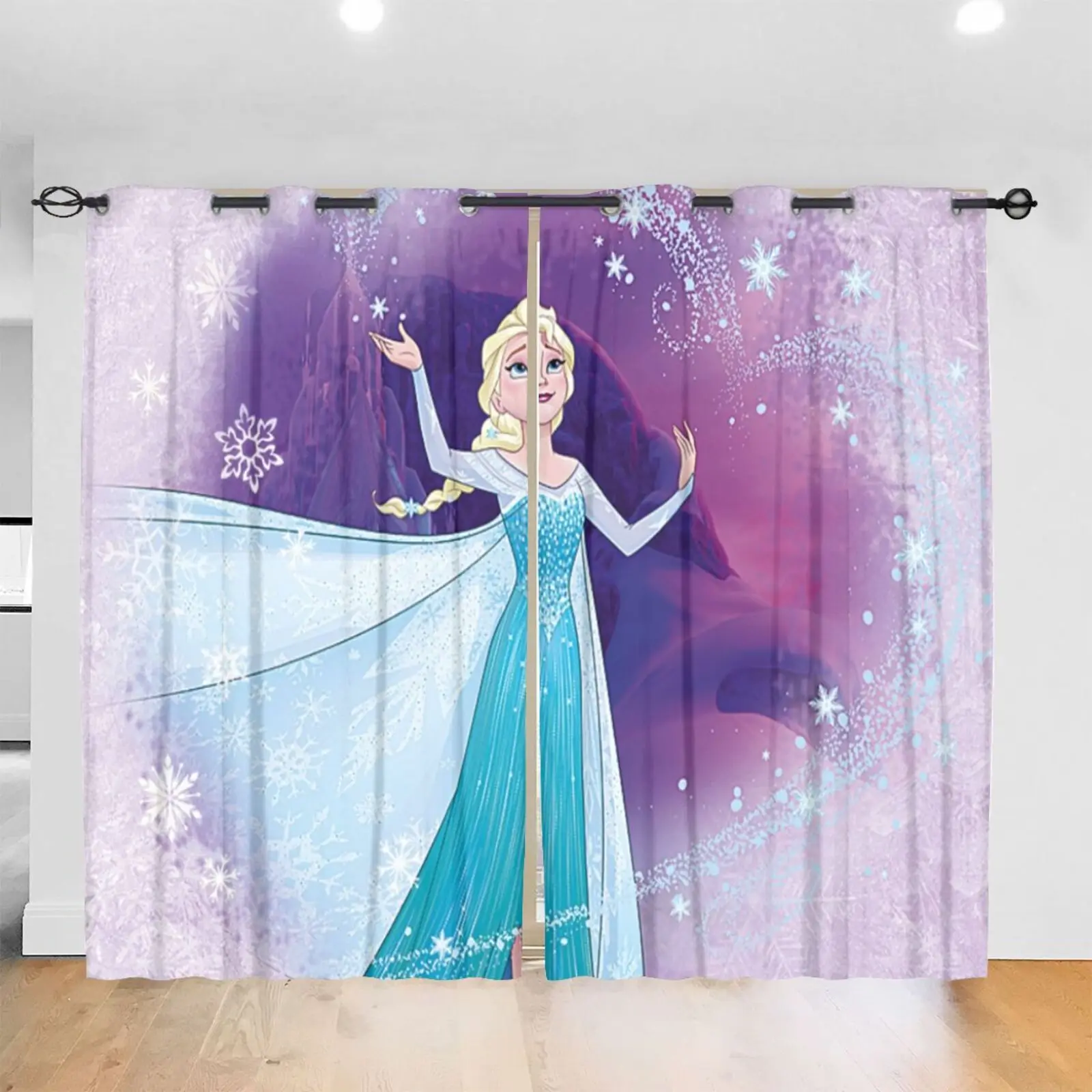 Disney Frozen Elsa Princess Curtain Bedroom Girl Decoration Balcony Bay Window Cloth Curtain Two-Piece Perforated
Disney Frozen Elsa Princess Curtain Bedroom Girl Decoration Balcony Bay Window Cloth Curtain Two-Piece Perforated