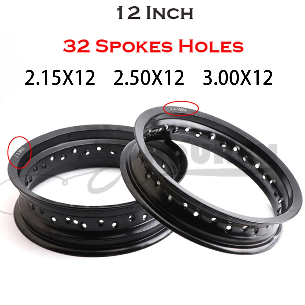 Motorcycle 12 Inch 2.15X12 2.50X12 3.00X12 32 Spokes Holes Aluminum Alloy Motorcycle Wheel Rims Bicycle Bike 2.50-12 3.00-12
Motorcycle 12 Inch 2.15X12 2.50X12 3.00X12 32 Spokes Holes Aluminum Alloy Motorcycle Wheel Rims Bicycle Bike 2.50-12 3.00-12