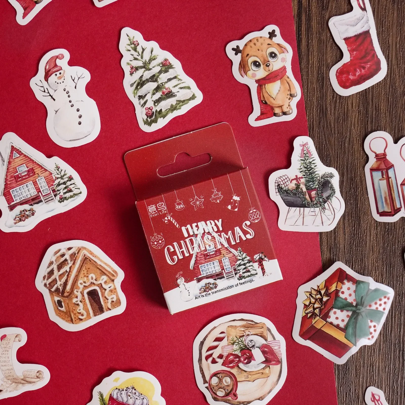 46 pcs Vintage Christmas Stickers Retro Santa Stickers for Scrapbooking Christmas Decorations Envelopes Gifts
46 pcs Vintage Christmas Stickers Retro Santa Stickers for Scrapbooking Christmas Decorations Envelopes Gifts