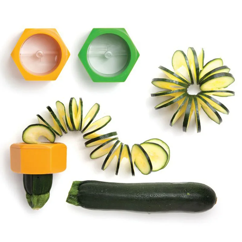 1Pcs Kitchen Tool Spiral Cucumber Slicer Multi Purpose Plastic Vegetable Cutter Spiral Carrot Peeler Portable Household Tools
1Pcs Kitchen Tool Spiral Cucumber Slicer Multi Purpose Plastic Vegetable Cutter Spiral Carrot Peeler Portable Household Tools