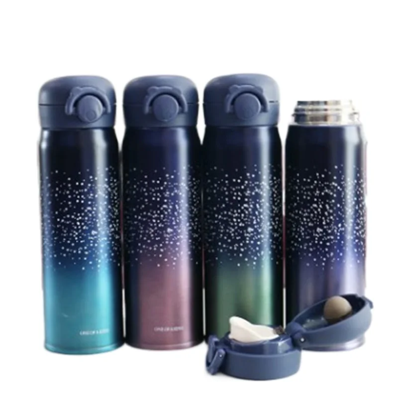 

New Design Double Wall Stainless Steel Vacuum Flasks 500ml Thermos Cup Coffee Tea Milk Travel Mug Thermo Bottle Gifts Thermocup