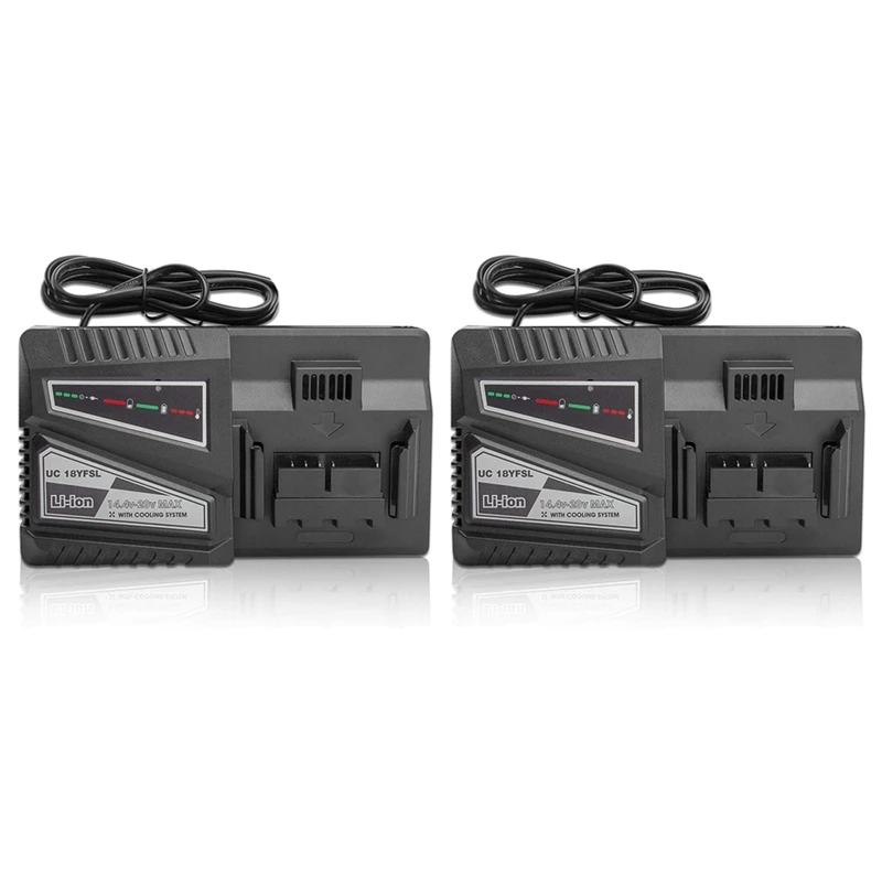 2X 14.4V-20V Max UC18YFSL Li-Ion Battery Charger For HITACHI UC18YFSL UC18YSL3 UC18YKSL UC18YRL UC18YRSL EU Plug
2X 14.4V-20V Max UC18YFSL Li-Ion Battery Charger For HITACHI UC18YFSL UC18YSL3 UC18YKSL UC18YRL UC18YRSL EU Plug