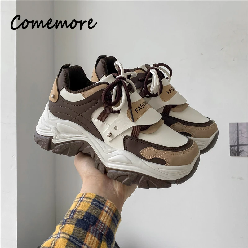 Женские массивные кроссовки Comemore, на толстой вулканизированной подошве, модная дышащая Повседневная Удобная обувь для бега, 2023
Женские массивные кроссовки Comemore, на толстой вулканизированной подошве, модная дышащая Повседневная Удобная обувь для бега, 2023