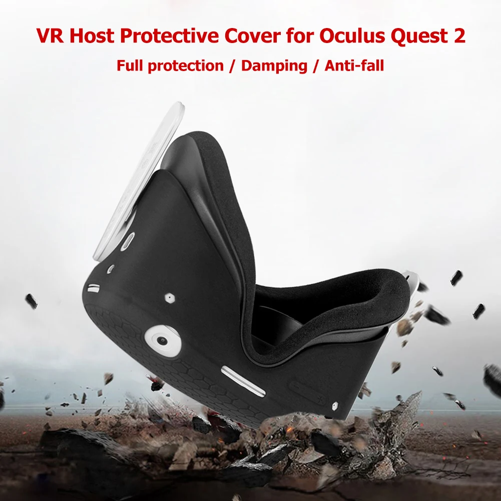 Аксессуары для сенсорного контроллера VR, Защитные чехлы для гарнитуры Oculus Quest 2, противоскользящий противоударный чехол
Аксессуары для сенсорного контроллера VR, Защитные чехлы для гарнитуры Oculus Quest 2, противоскользящий противоударный чехол